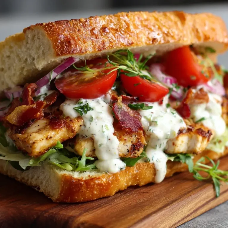 Chopped Chicken Bacon Ranch Sandwich