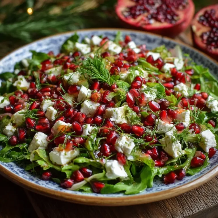 Christmas Salad with Pomegranate & Goat Cheese