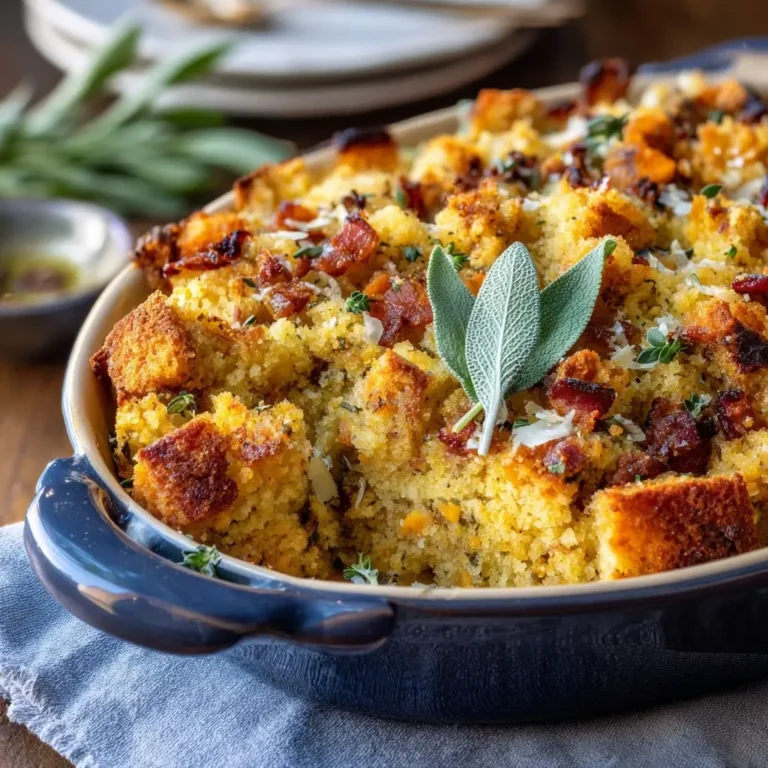 Cornbread Dressing with Sage & Bacon