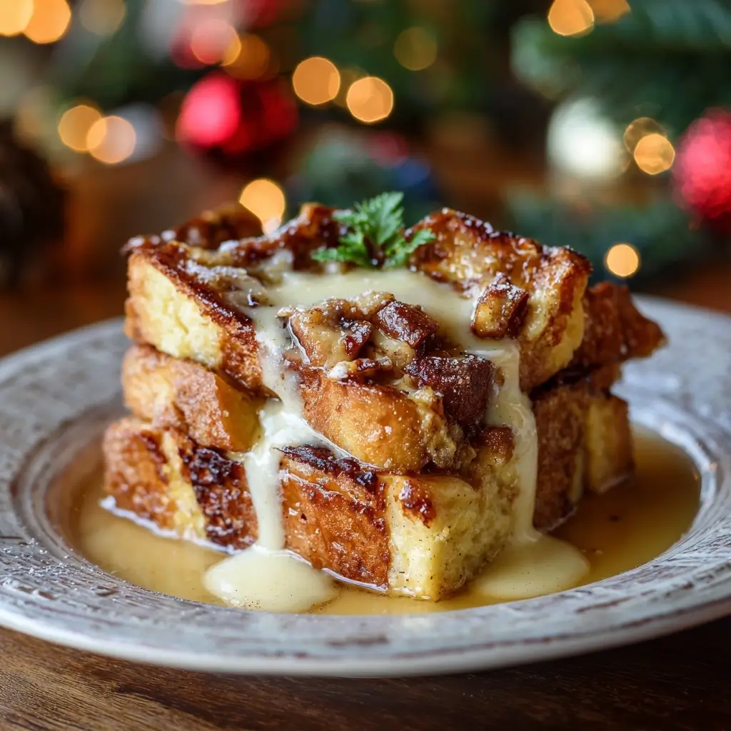 Eggnog French Toast Eggnog Bread Pudding