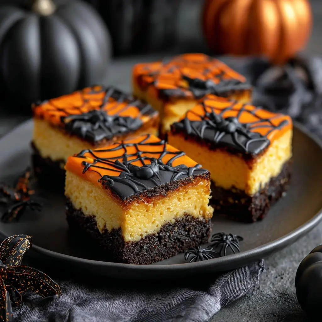 Halloween Cheesecake Bars