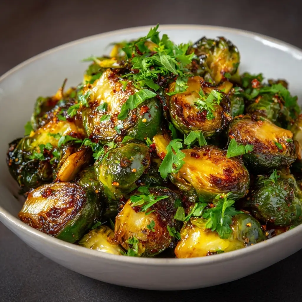 Maple Glazed Brussels Sprouts