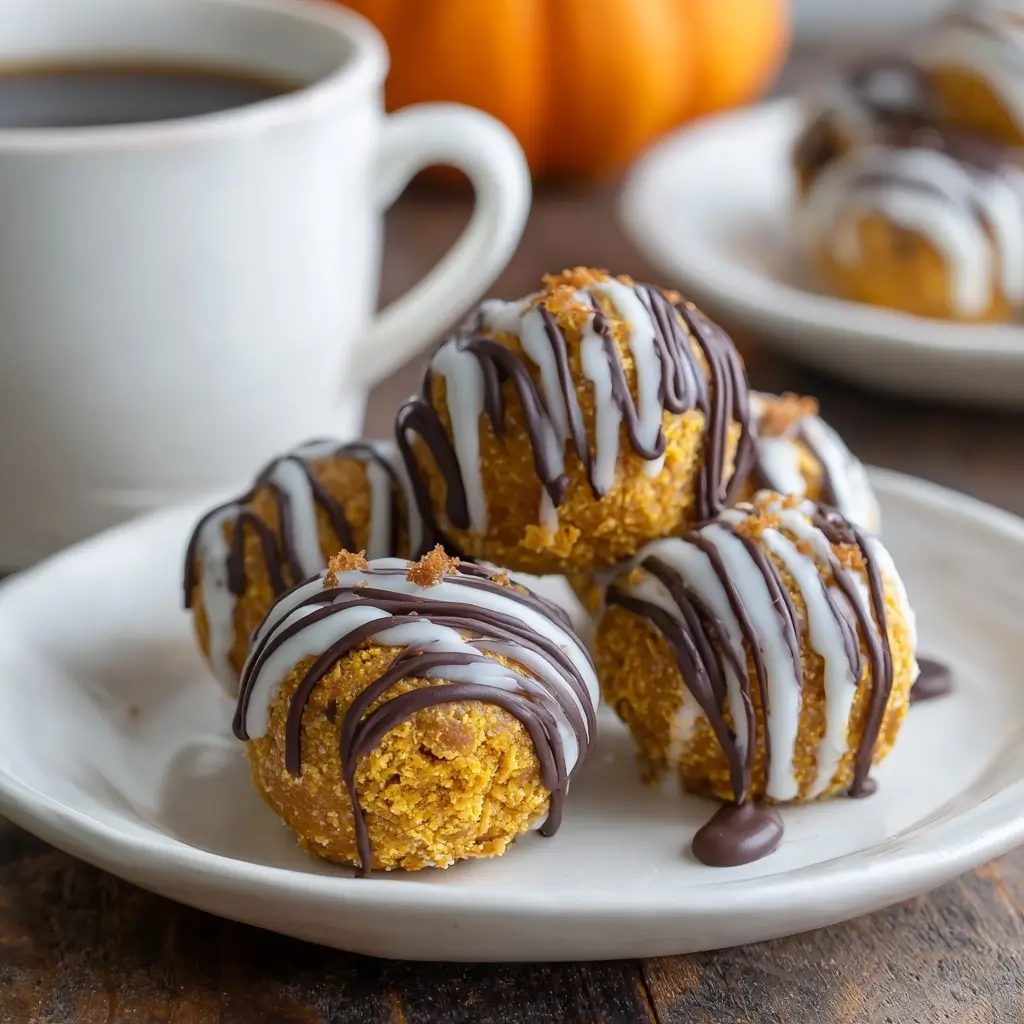 No-Bake Peanut Butter Pumpkin Bites