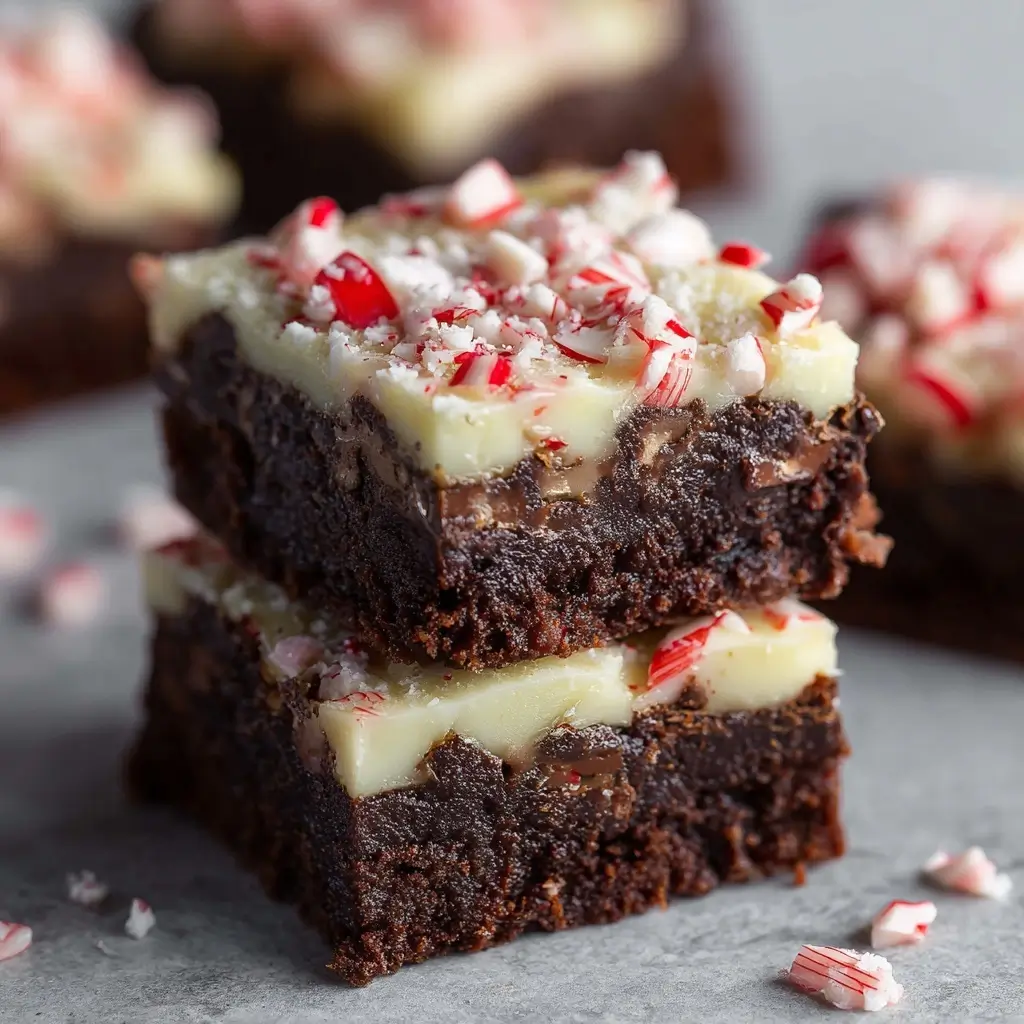 Peppermint Bark Brownies