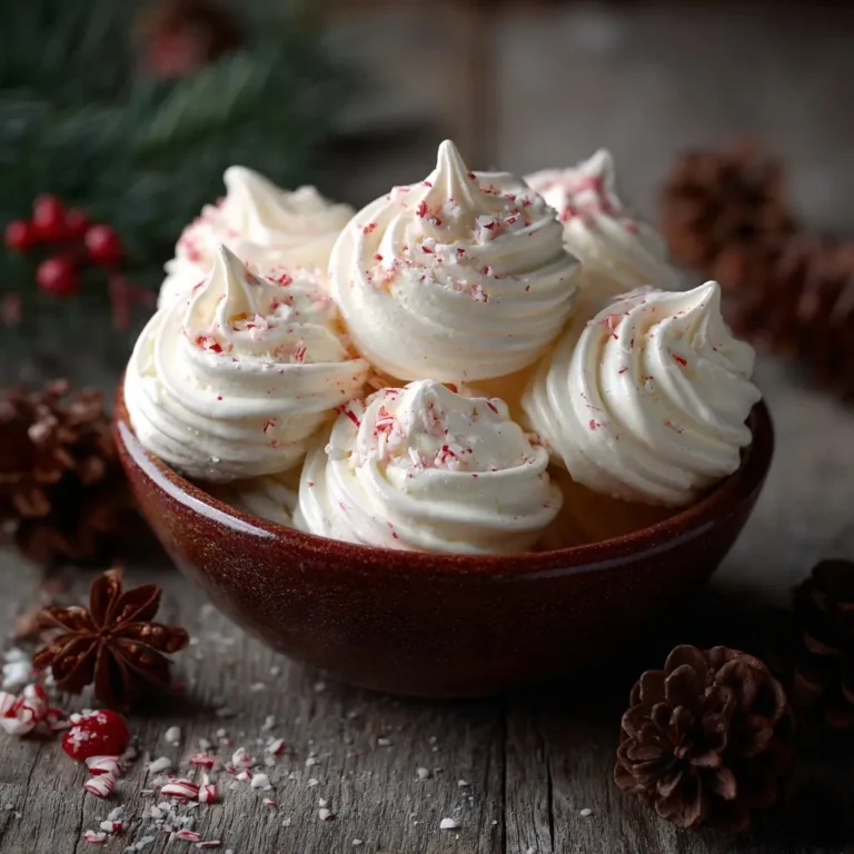 Peppermint Meringues