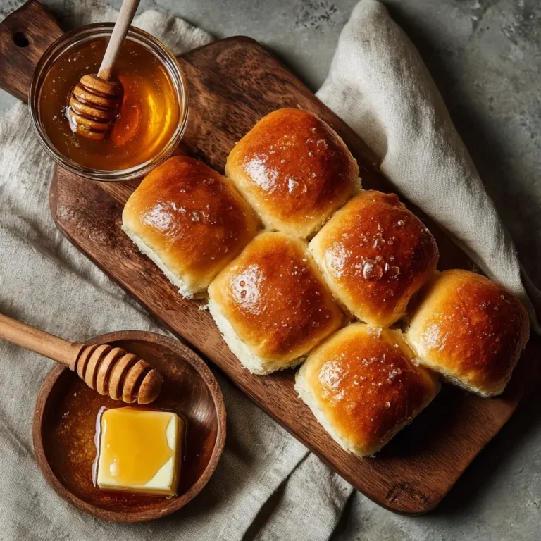 Salted Honey Butter Parker House Rolls