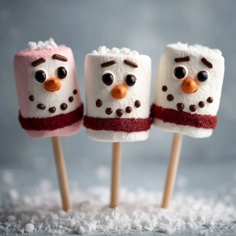 Snowman Marshmallow Pops