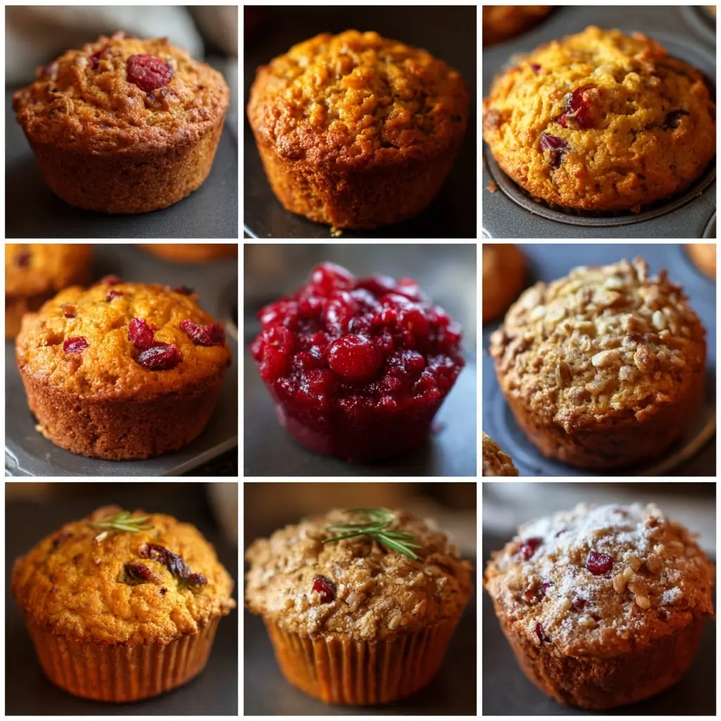 Thanksgiving Muffins (pumpkin, cranberry, etc.)