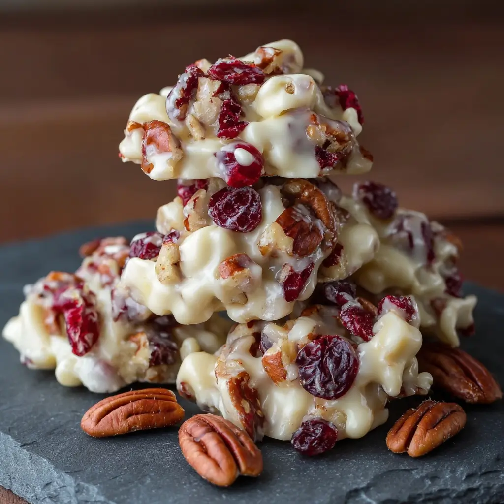 White Chocolate Cranberry Pecan Clusters