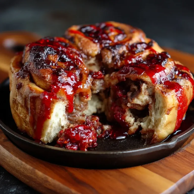 Zombie Guts Cinnamon Rolls