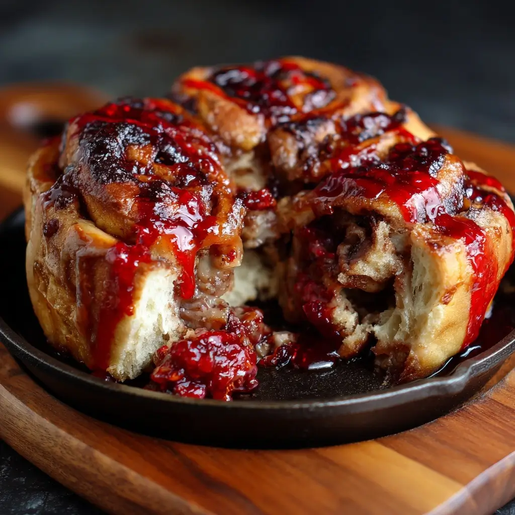 Zombie Guts Cinnamon Rolls