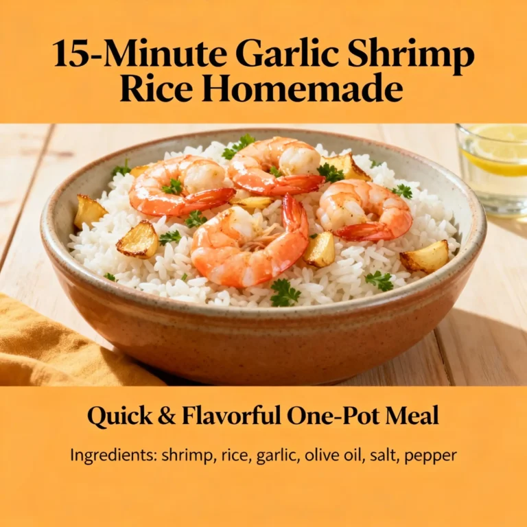 15-Minute Garlic Shrimp Rice