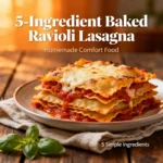 5-Ingredient Baked Ravioli Lasagna
