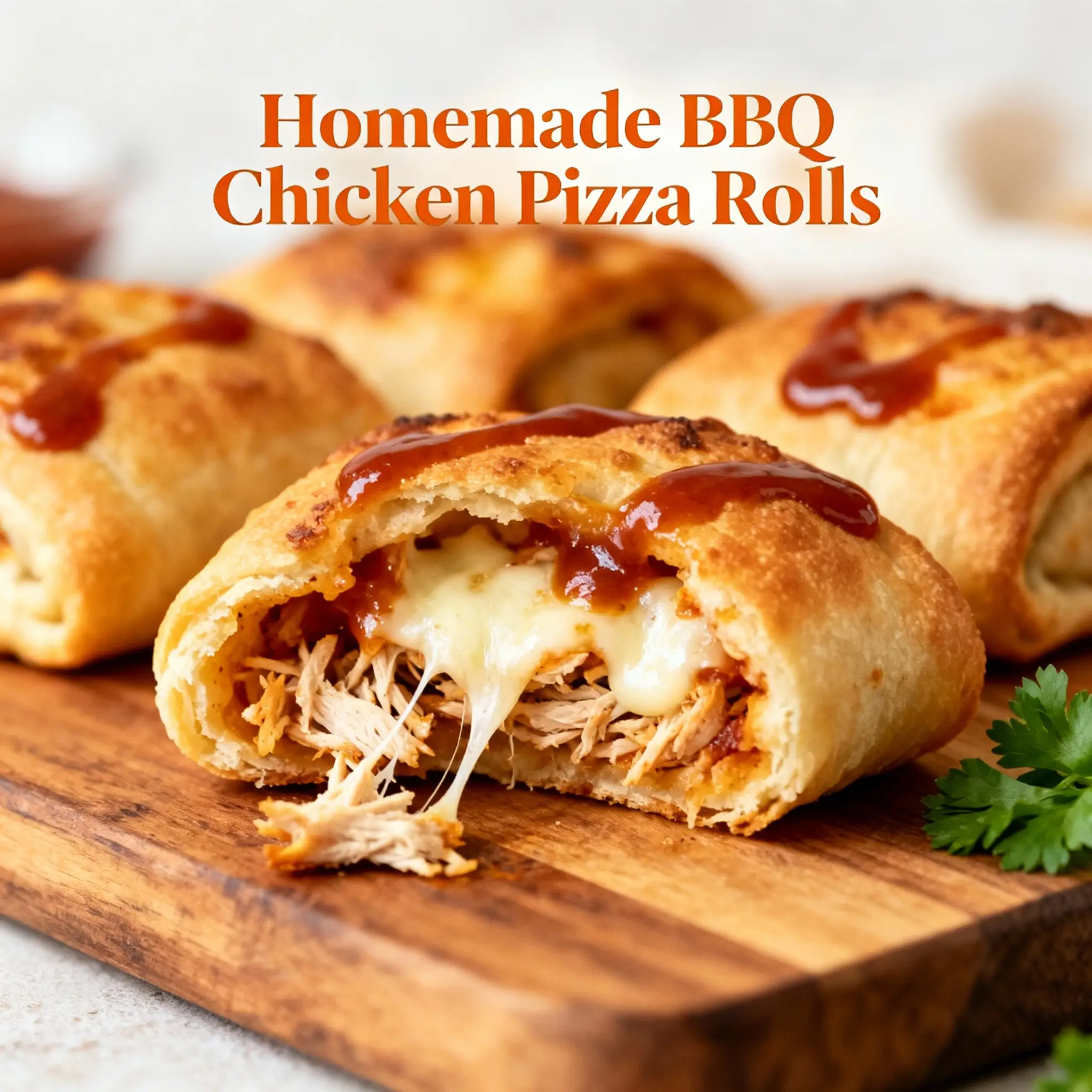 BBQ Chicken Pizza Rolls