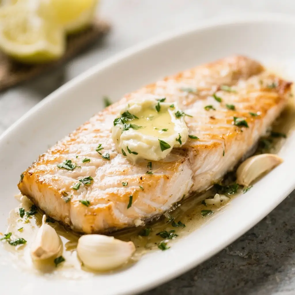 Baked Mahi-Mahi with Garlic-Herb Butter