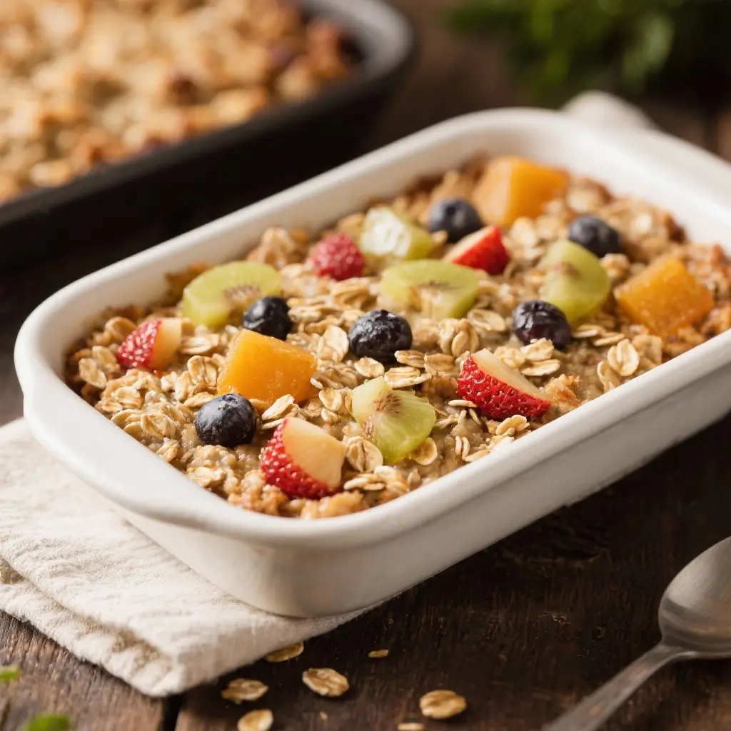 Baked Oatmeal with Fruits