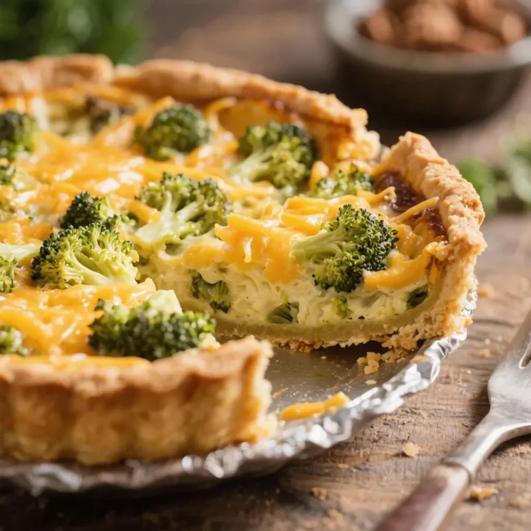 Broccoli Cheddar Quiche