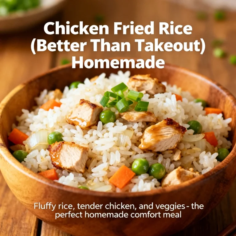 Chicken Fried Rice (Better Than Takeout)