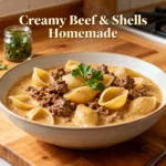 Creamy Beef & Shells