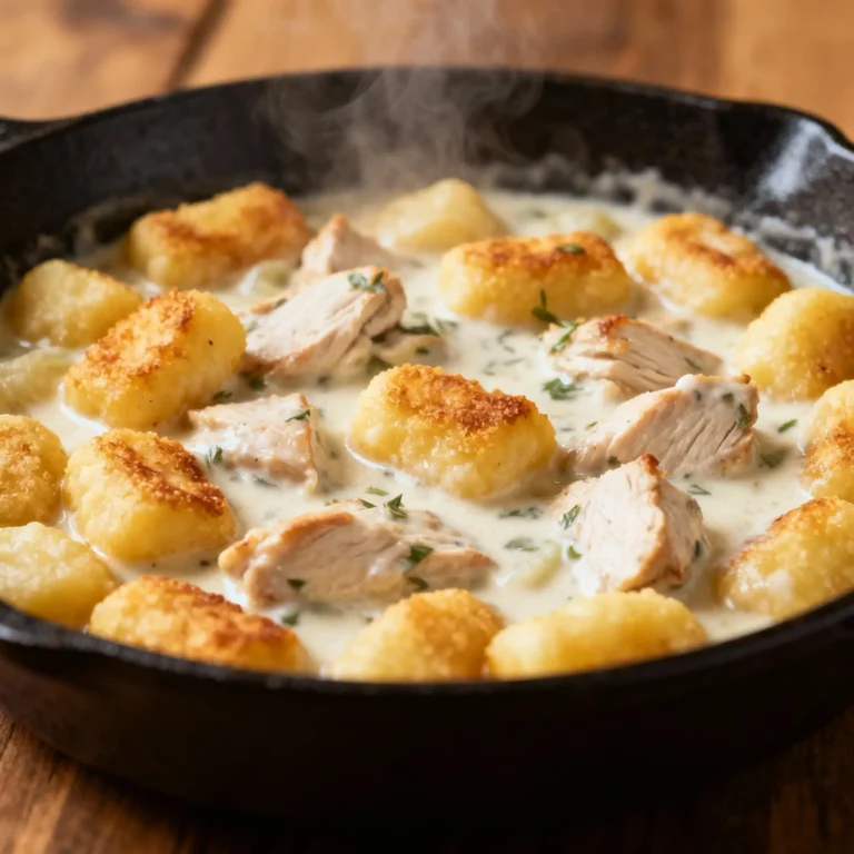 Creamy Chicken Gnocchi Skillet