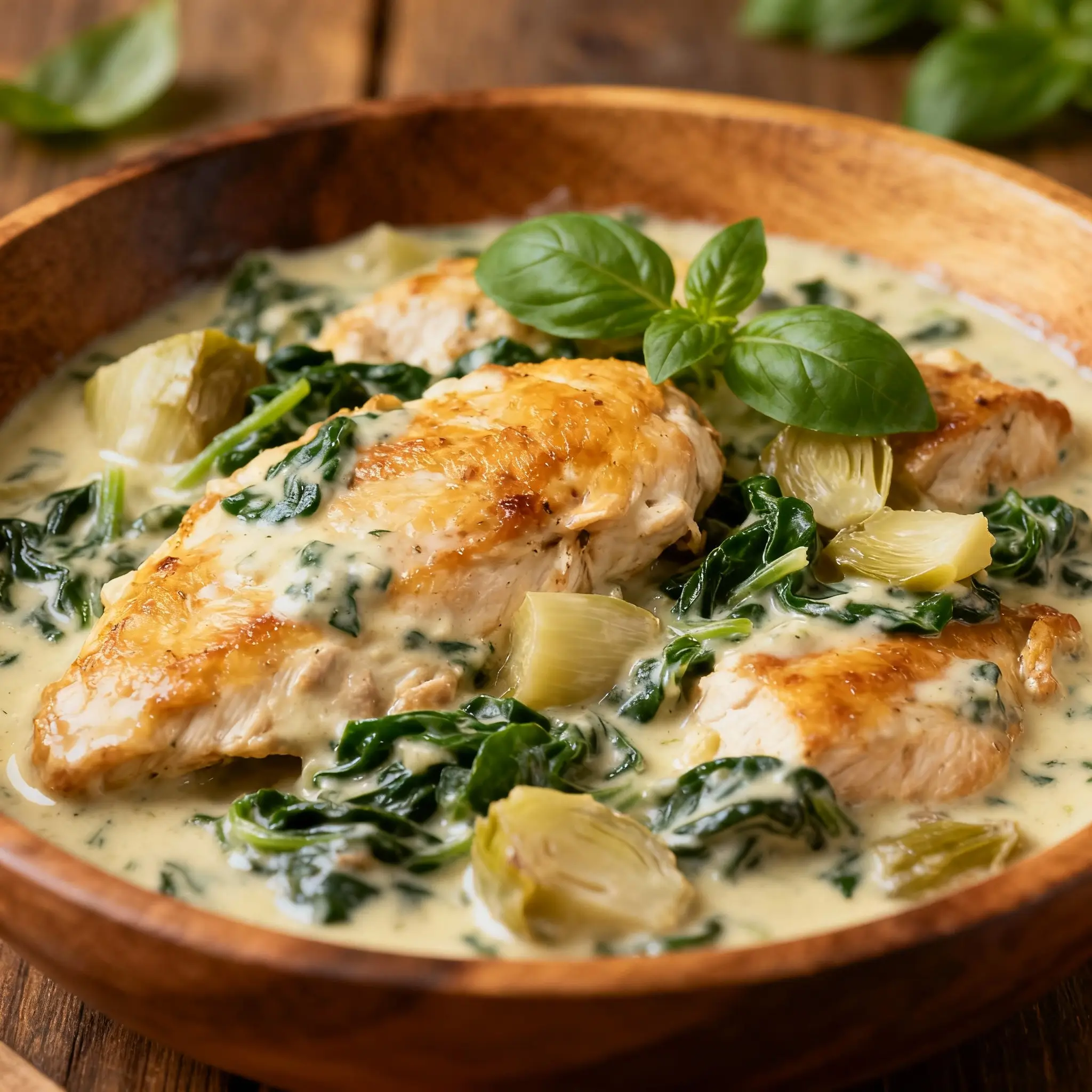 Creamy Spinach Artichoke Chicken