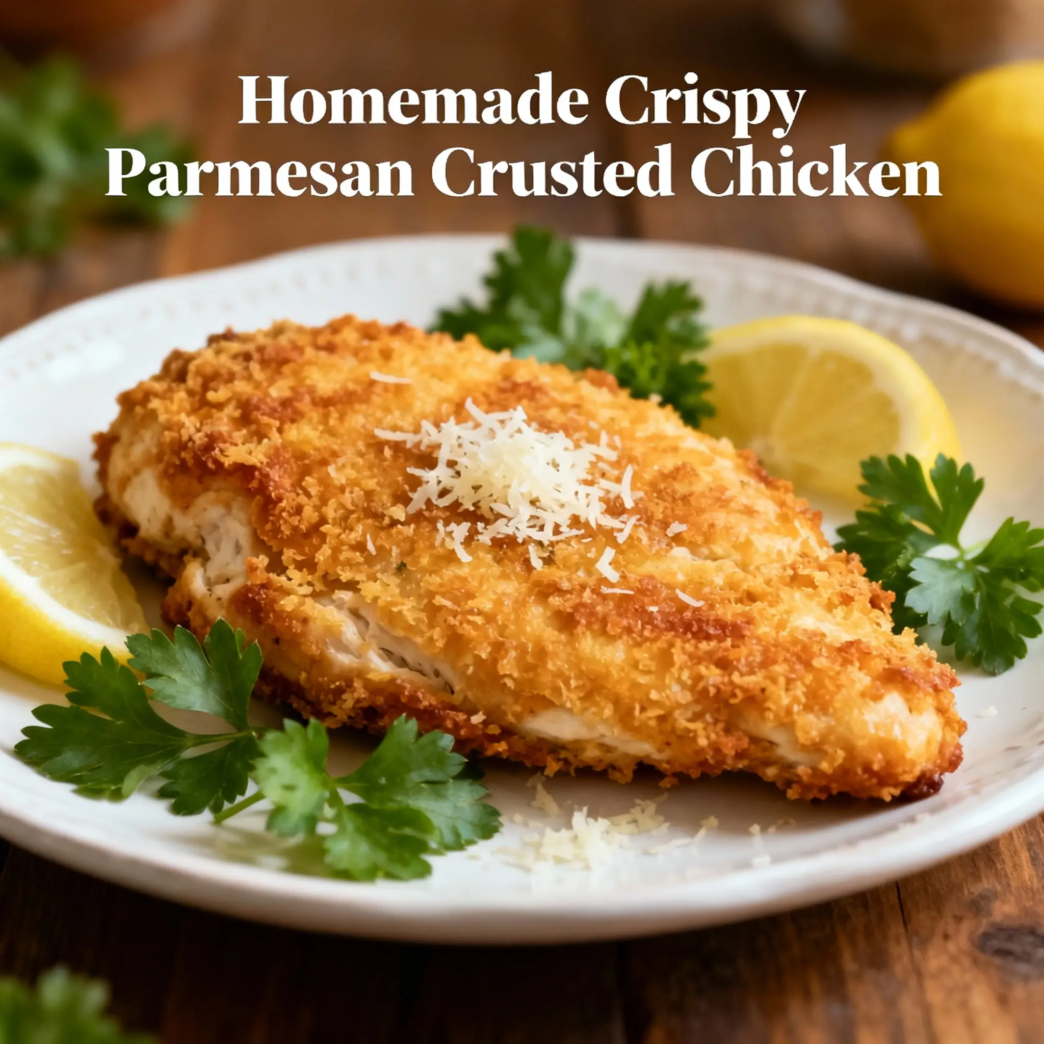 Crispy Parmesan Crusted Chicken