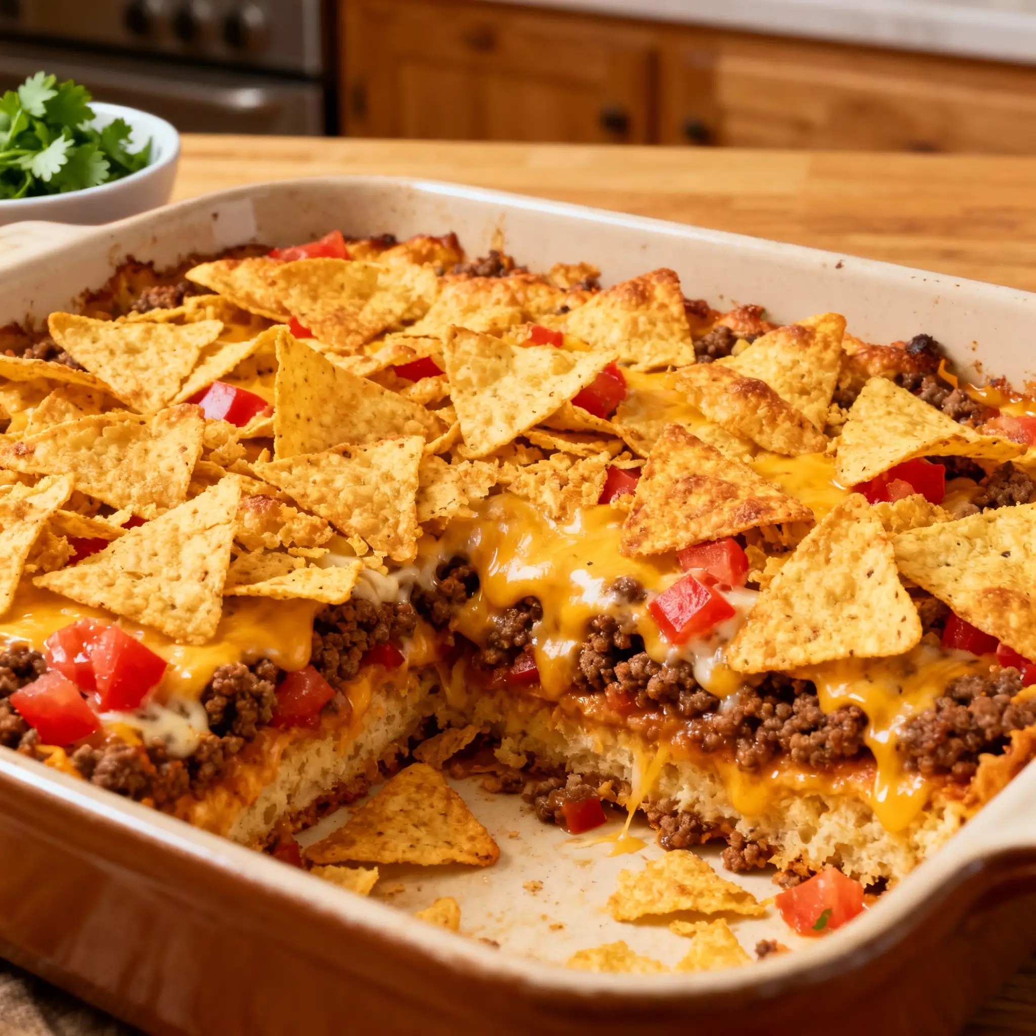 Crunchy Dorito Taco Casserole