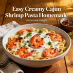Easy Creamy Cajun Shrimp Pasta