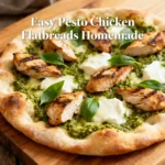 Easy Pesto Chicken Flatbreads