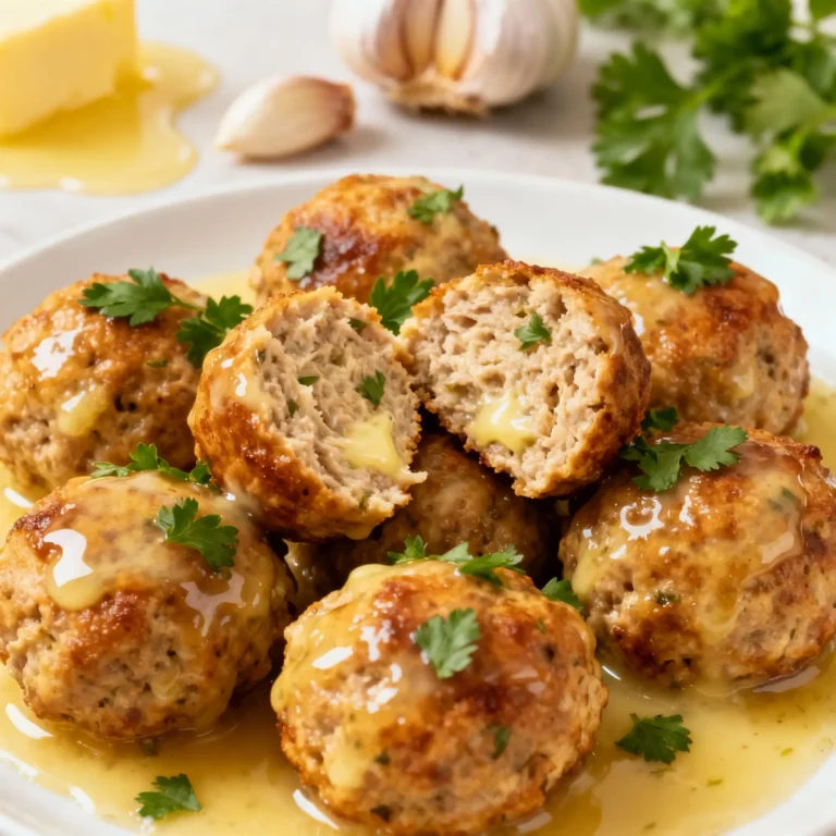 Garlic Butter Turkey Meatballs
