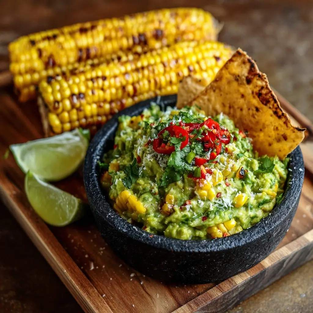 Grilled Corn Guacamole