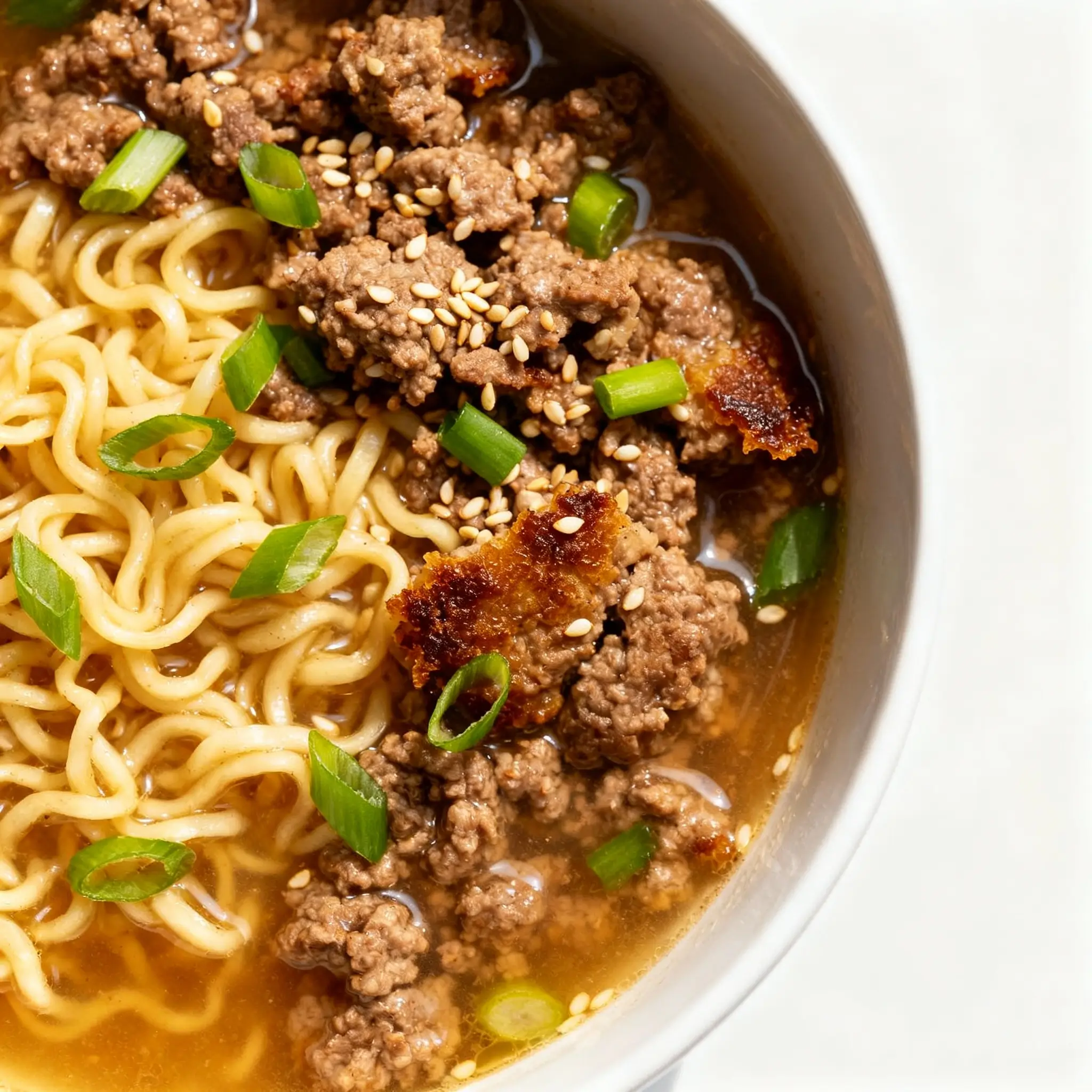 Ground Beef Ramen Stir Fry