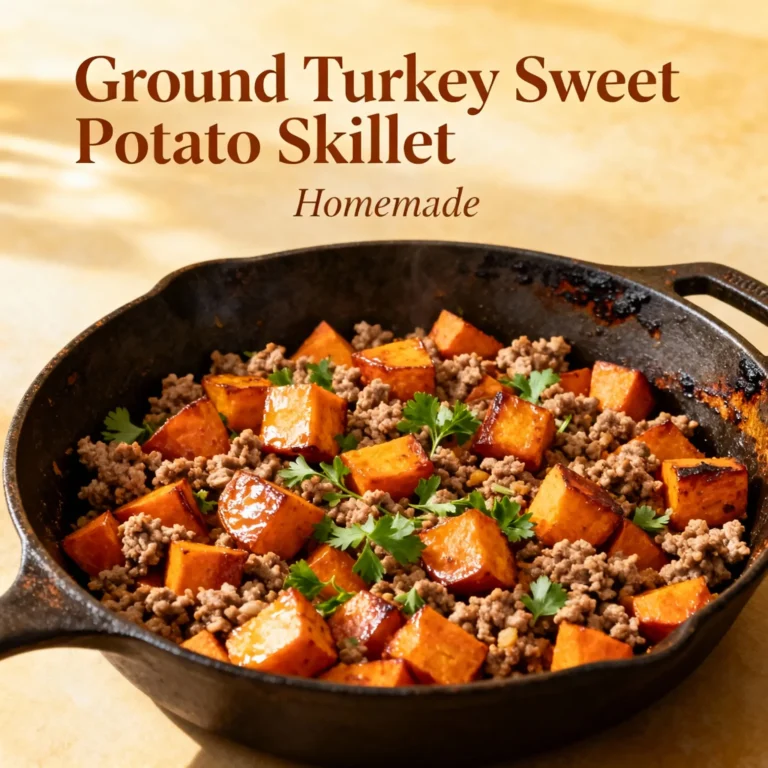 Ground Turkey Sweet Potato Skillet