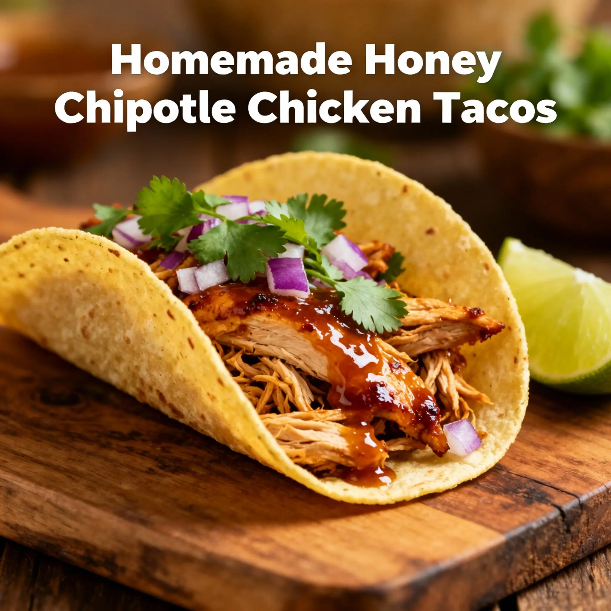 Honey Chipotle Chicken Tacos