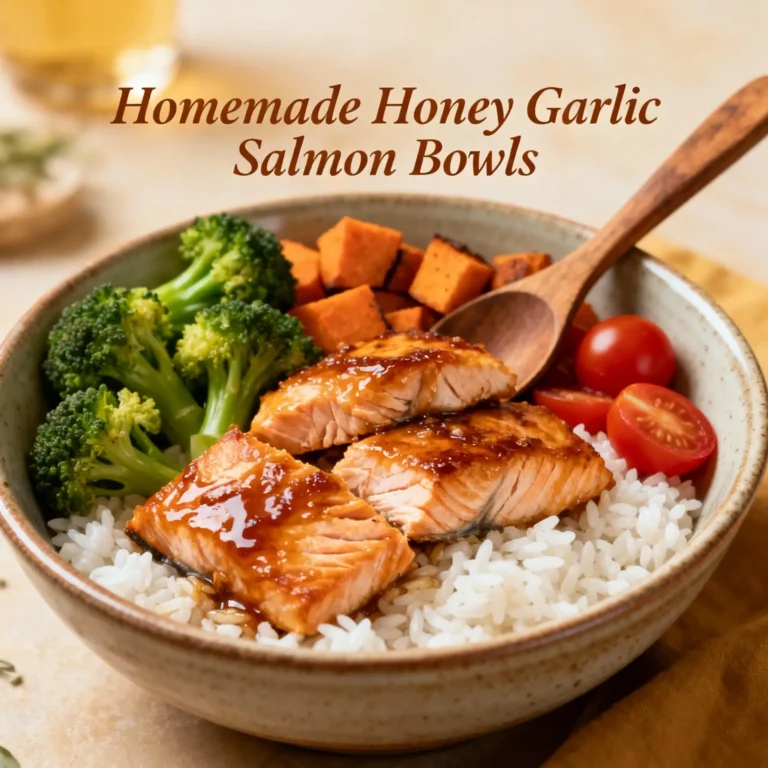 Honey Garlic Salmon Bowls