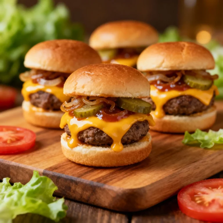 Loaded Cheeseburger Sliders