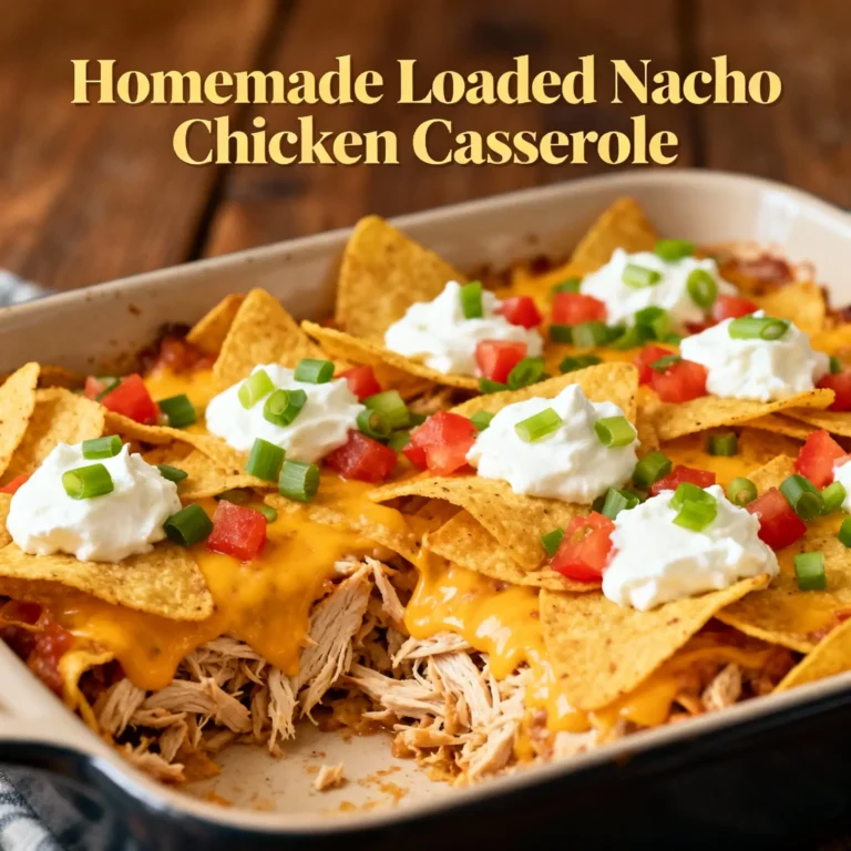 Loaded Nacho Chicken Casserole
