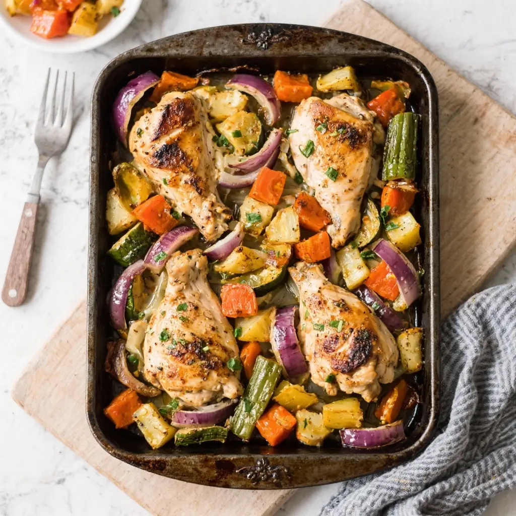 One-Pan Greek Chicken & Veggies