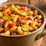 One-Pot Cheeseburger Pasta