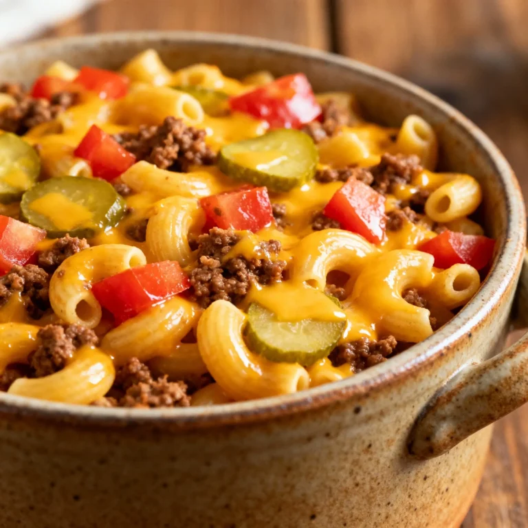One-Pot Cheeseburger Pasta
