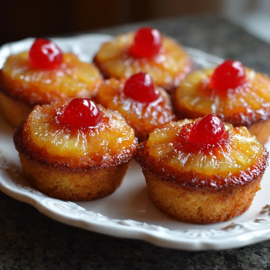 Pineapple Upside-Down Cupcakes