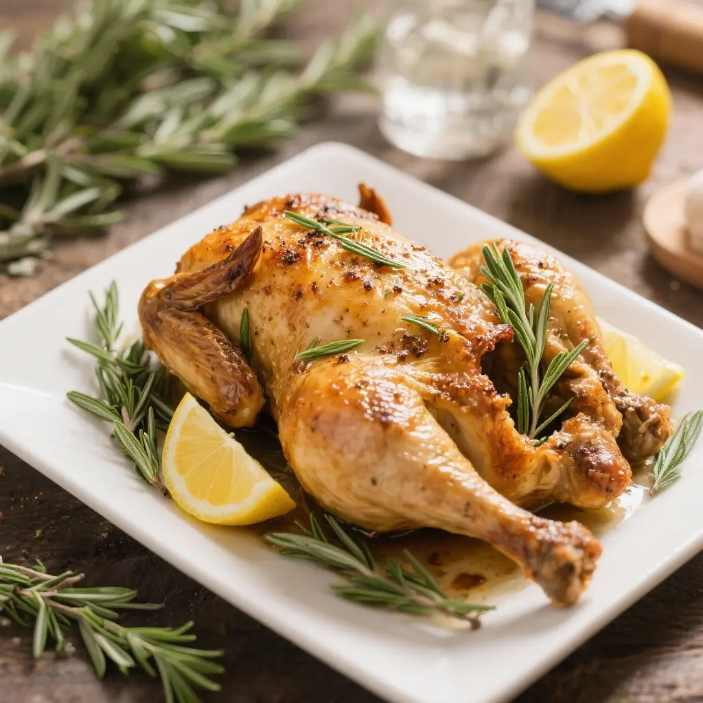 Roast Chicken with Herbs & Lemon
