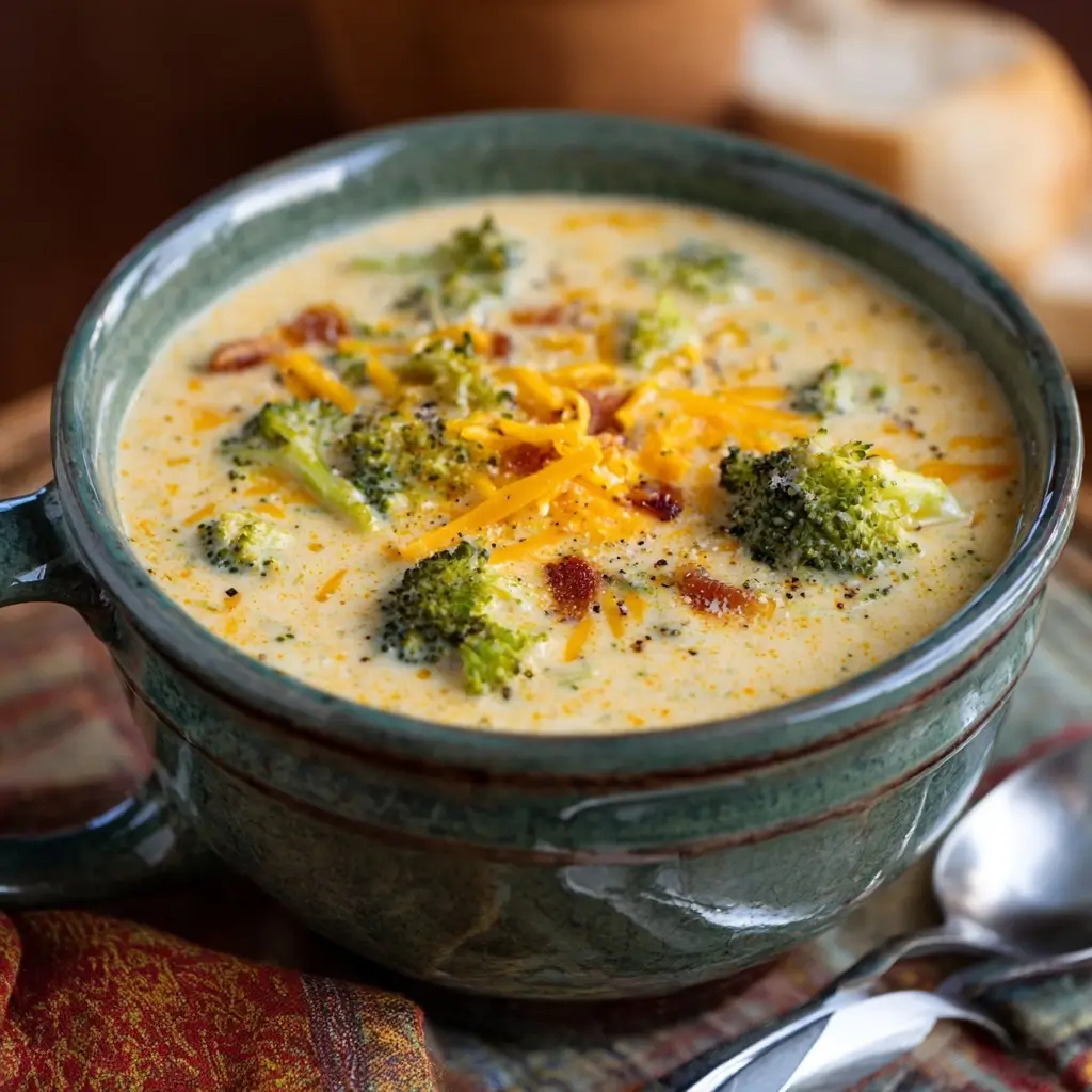 Slow-Cooker Broccoli Cheese Soup