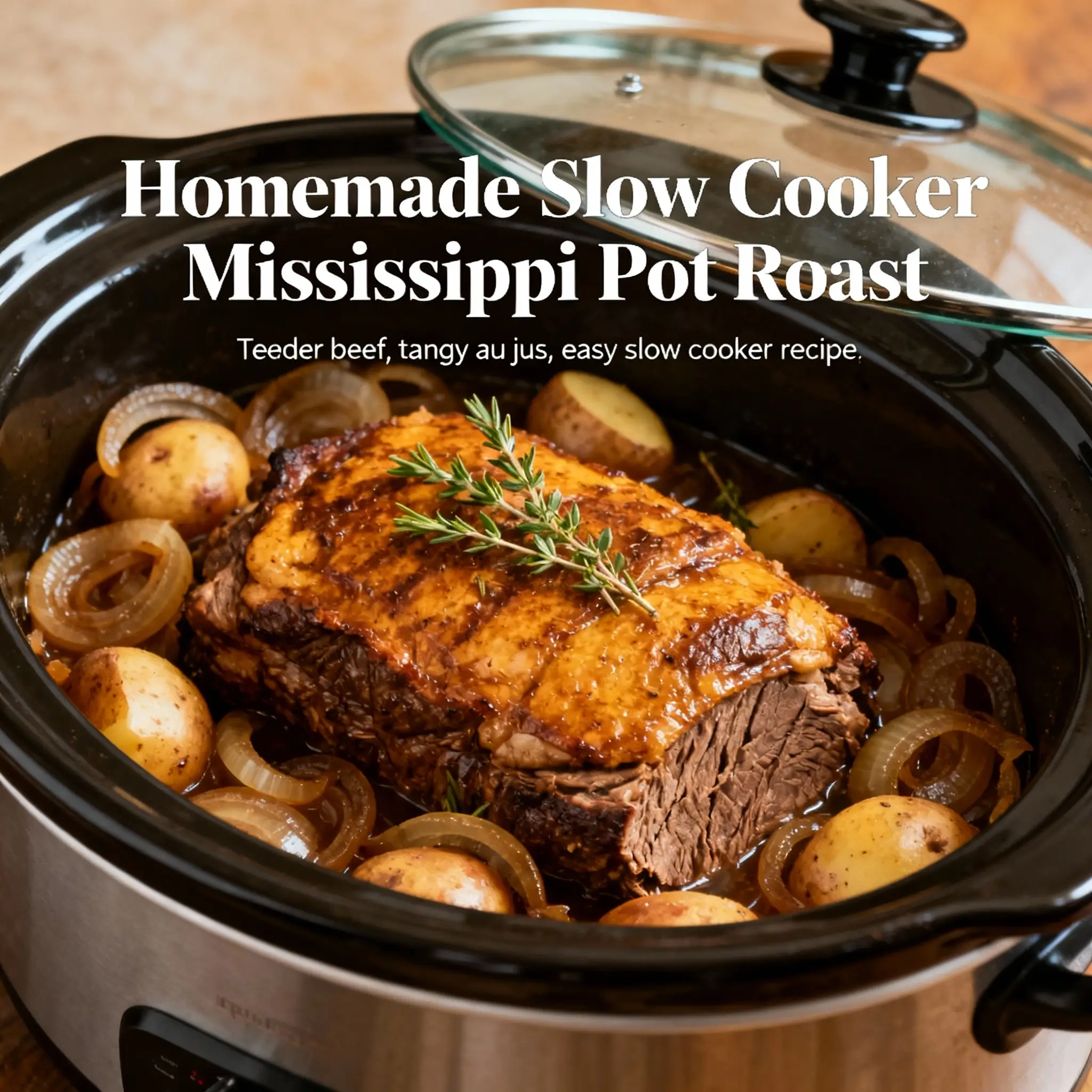 Slow Cooker Mississippi Pot Roast