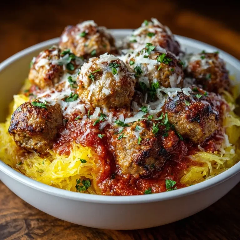 Spaghetti Squash with Meatballs