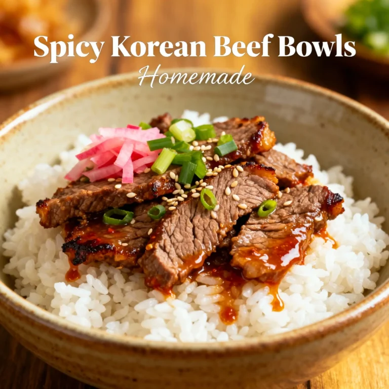 Spicy Korean Beef Bowls