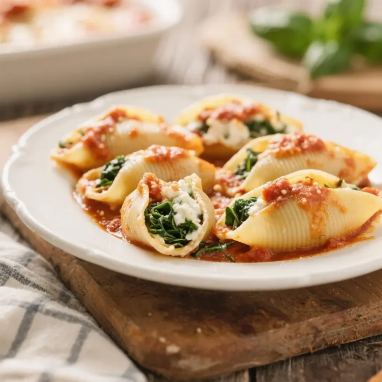 Spinach Ricotta Stuffed Shells
