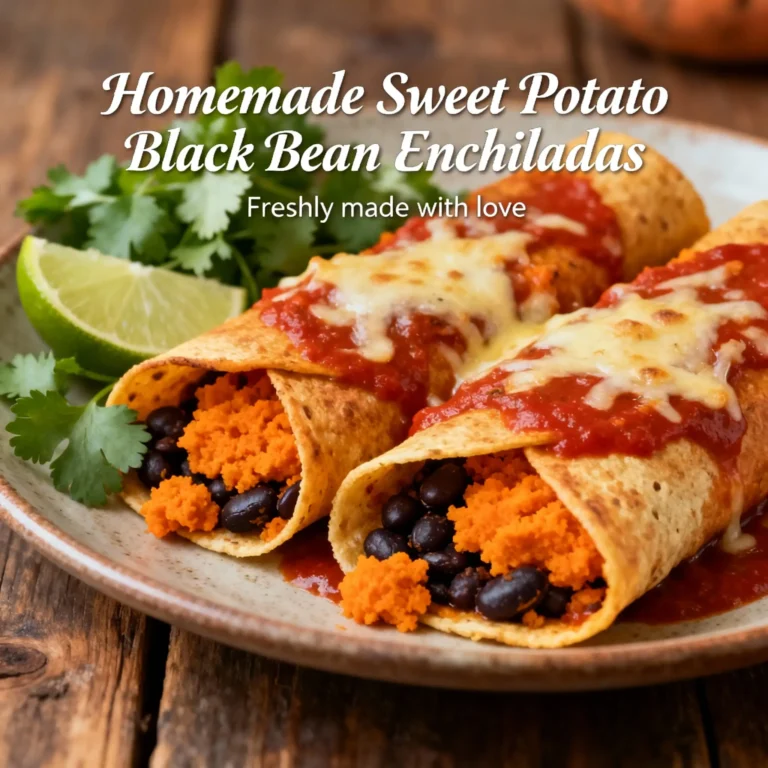 Sweet Potato Black Bean Enchiladas