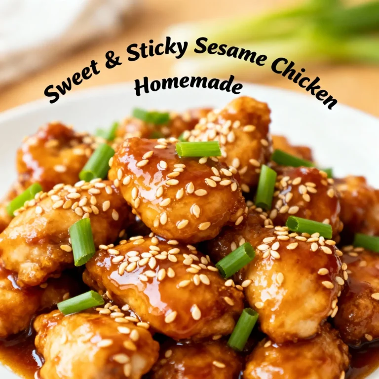 Sweet & Sticky Sesame Chicken