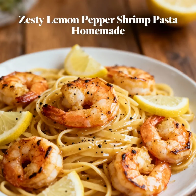 Zesty Lemon Pepper Shrimp Pasta